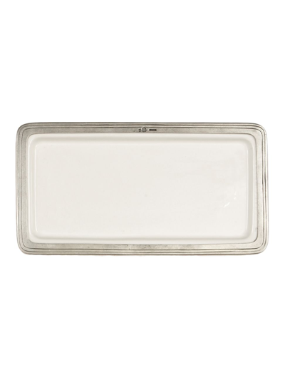 Arte Italica Tuscan Rectangular Platter In White