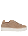 Voile Blanche Fit Sneaker In Suede In Beige