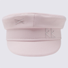 RUSLAN BAGINSKIY PASTEL PINK COTTON TWILL DRIVER'S CAP