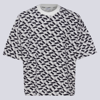Sunnei All-over Logo-print T-shirt In White