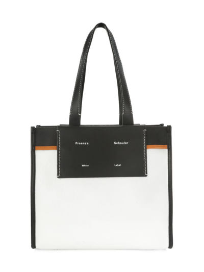 Proenza Schouler White Label Large Coated Canvas Tote In Off White