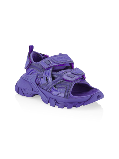 Balenciaga Babies' Little Kid's & Kid's Track Double Touch-strap Sandals In Purple