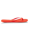 Tkees Solids Leather Flip Flops In Tangerine