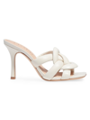 Coach Kellie Leather Mules In Chalk
