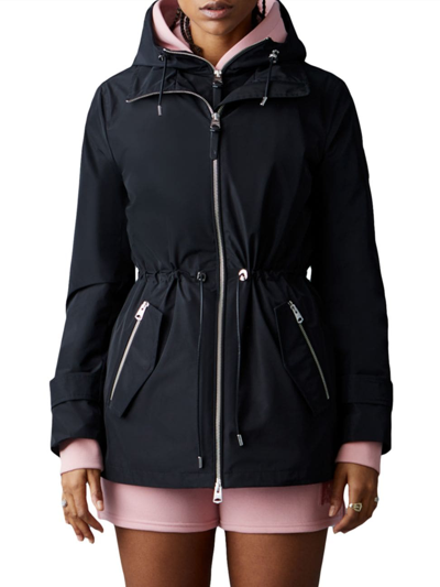 Mackage Melany Nylon Rain Jacket In Black