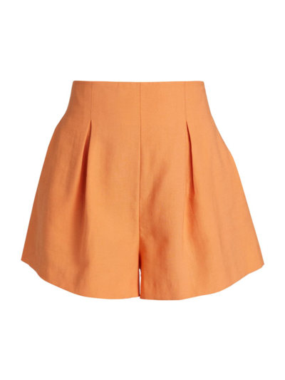 Andamane Indra Pleated Shorts In Peach