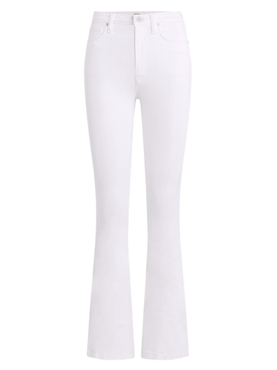 Hudson Women's Holly High-rise Stretch Flare Jeans In White Horse
