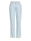 SLVRLAKE WOMEN'S HERO HIGH-RISE STRAIGHT CROP JEANS