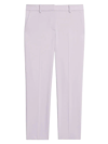 Theory Treeca Skinny-leg Cropped Classic Suiting Pants In Wisteria