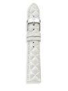 MICHELE URBAN QUILTED LEATHER WATCH STRAP/16MM
