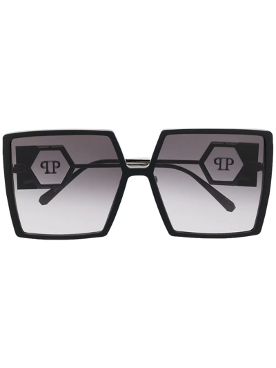 Philipp Plein Square-frame Sunglasses In Black