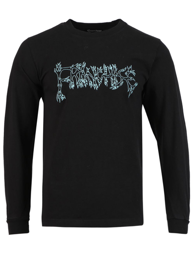 Franchise Rites Heavy Weight Long-sleeve Tee In Black