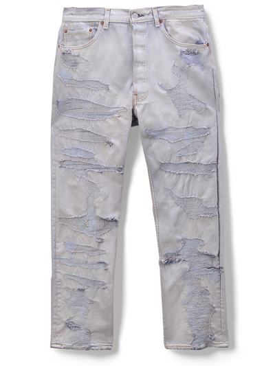 Notsonormal Destroyed Pant Washed Out Blue In Grey