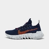 Nike Space Hippie 01 Sneakers In Midnight Navy/magma Orange