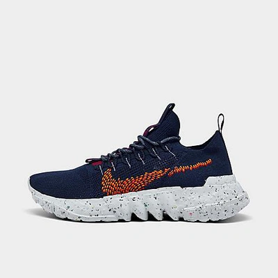 Nike Space Hippie 01 Sneakers In Midnight Navy/magma Orange In Midnight Navy/magma Orange