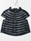 Herno Short-sleeve Puffer Jacket In Blue