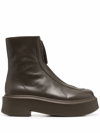 THE ROW FRONT-ZIP FASTENING ANKLE BOOTS