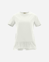 Herno Chic Cotton Jersey T-shirt With Techno Taffeta Hem