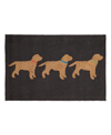 Liora Manne Frontporch Yellow Labs 2' X 3' Outdoor Area Rug In Charcoal