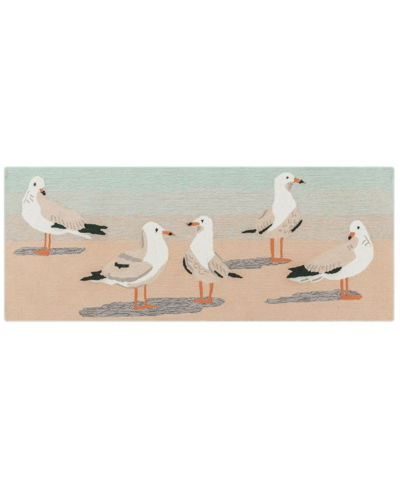 Liora Manne Frontporch Gulls Sand 2' X 5' Runner Rug