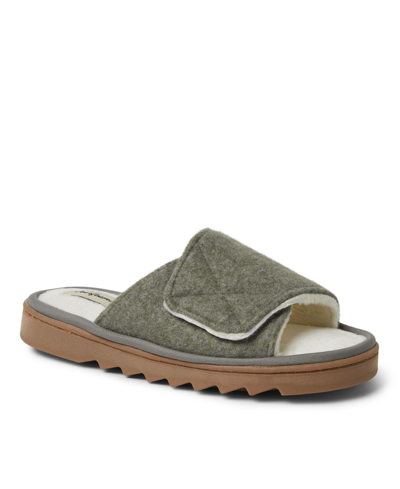 Dearfoams Women's Norma Wool Blend Slide In Moss