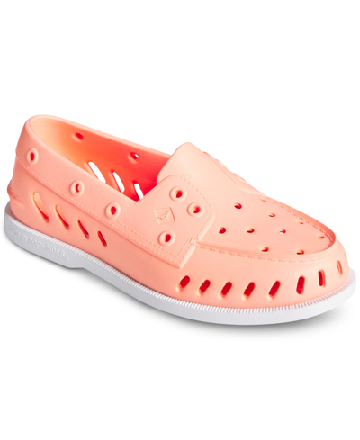 Sperry Ao Float Womens Slip On Floating Boat Shoes In Peach