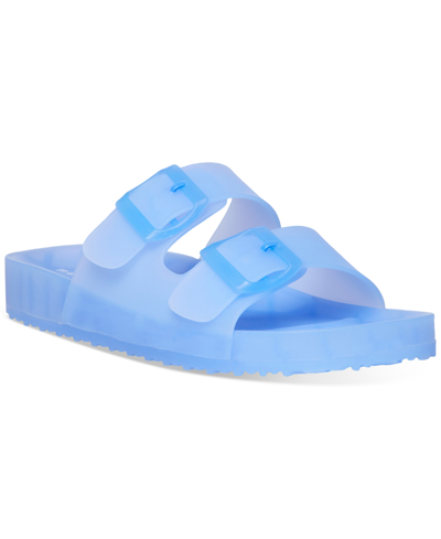 Madden Girl Teddy-j Jelly Footbed Sandals In Periwinkle Blue