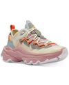 Sorel Kinetic Breakthru Tech Colorblock Sneakers In Chalk/eraser Pink