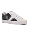 Nine West Women's Sneaks Lace-up Sneakers Women's Shoes In White/denim Camo