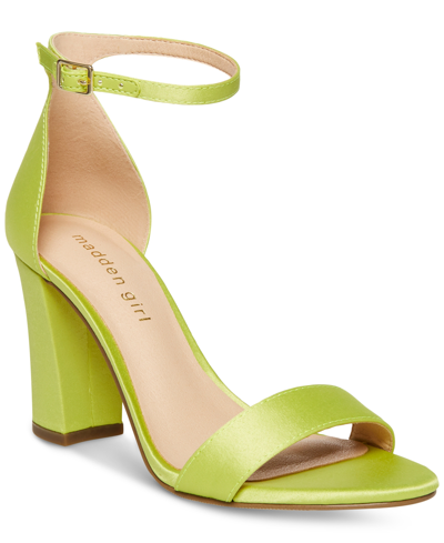 MADDEN GIRL BELLA TWO-PIECE BLOCK HEEL SANDALS 