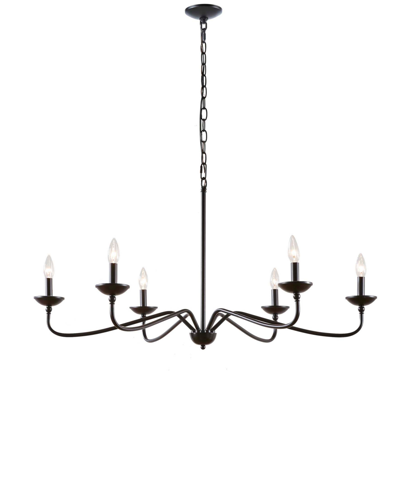 Hampton Hill Brighton Chandelier In Matte Black