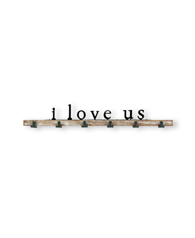 Art For The Home I Love Us Wood Wall Art In Brown/black