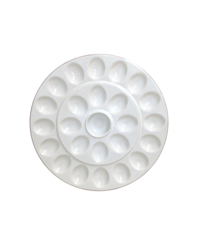 Casafina Cook & Host Stoneware Egg Platter In White