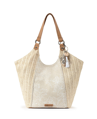 Sakroots Roma Small Shopper In White