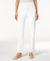 Alfred Dunner Classics Allure Pull-on Slim-leg Pants In White