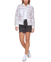 Levi's Diamond Quilted Bomber Jacket In White Print