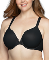 Vanity Fair Beauty Back Full Figure Front-close T-shirt Bra In Midnight Black