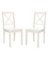 SAFAVIEH SILIO X-BACK DINING CHAIR, SET OF 2