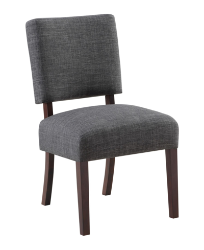 Osp Home Furnishings Jasmine Accent Chair In Charcoal