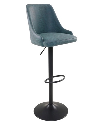 Osp Home Furnishings Sylmar Height Adjustable Stool In Navy