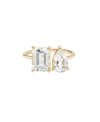Zoe Lev Women's Toi Et Moi 14k Gold White Topaz Ring In Gold