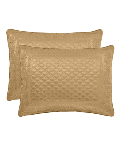 J Queen New York Lyndon Sham, Standard In Gold-tone