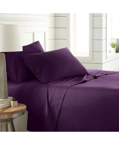 Southshore Fine Linens Chic Solids Ultra Soft 4-pc. Sheet Set, Twin In Purple