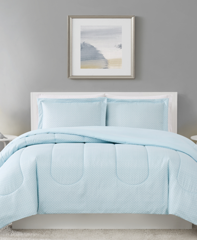 Pem America Robin 3-pc. Full/queen Comforter Set, Created For Macy's Bedding In Pastel Blue
