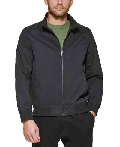 Club Room Men's Regular-fit Bomber Jacket, Created For Macy's In Black