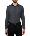 CALABRUM MEN'S REGULAR FIT SOLID WRINKLE FREE PERFORMANCE DRESS SHIRT