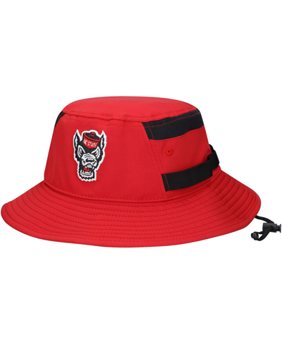 ADIDAS ORIGINALS MEN'S ADIDAS RED NC STATE WOLFPACK 2021 SIDELINE AEROREADY BUCKET HAT