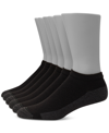Hanes Men's Ultimate Xtemp Ultra Cushion Low Cut Black Socks, 7-pairs In Black