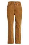 Good American '90s Duster Straight Leg Jeans In Bronze01