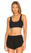 Commando Womens Black Butter Comfy Scoop-neck Stretch-jersey Bralette S In Black